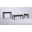 Table basse contemporaine en bois massif l 42 po Cosmopolitan avec 2 tiroirs et boutons carrés en nickel brossé-408038843