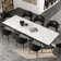 Cerinle 78.74'' to 110.24'' Extendable Rectangular Sintered Stone Dining Table for 8-10