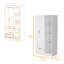 Armoire 2 portes avec compartiment ouvert-625849652