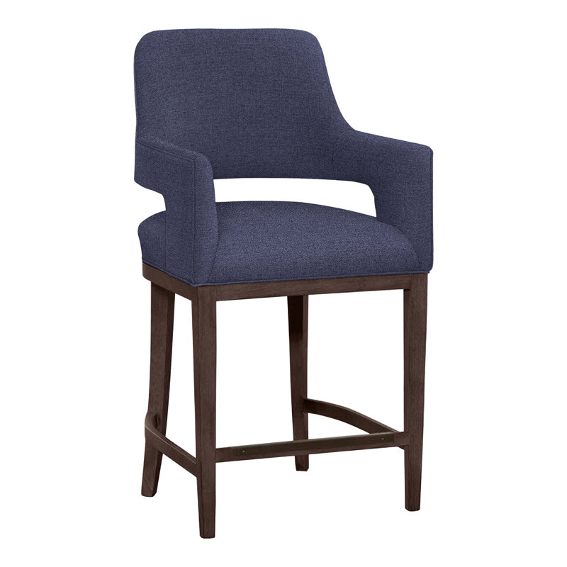 Tabouret de bar et de comptoir Josie, Tabac, Indigo 8789, Tabouret de comptoir (siège d'une hauteur de 26,5