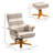 Orderville Upholstered Swivel Recliner with Footstool
