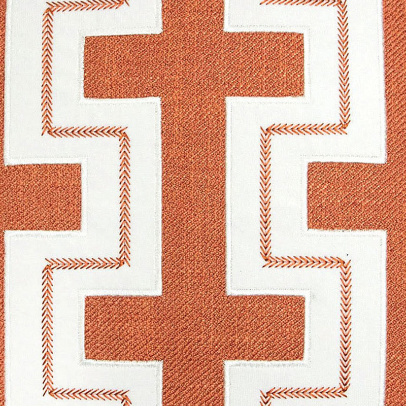 Housse et insert de coussin carré Cassia, Orange