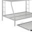 Lit simple sur lit double avec structure en acier robuste, lit superposé avec lit gigogne simple, échelles à deux côtés-1711515247