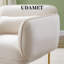 Fauteuil surdimensionné à accoudoirs rembourré Velveta