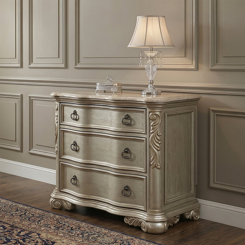 Faxon Nightstand Champagne, Champagne