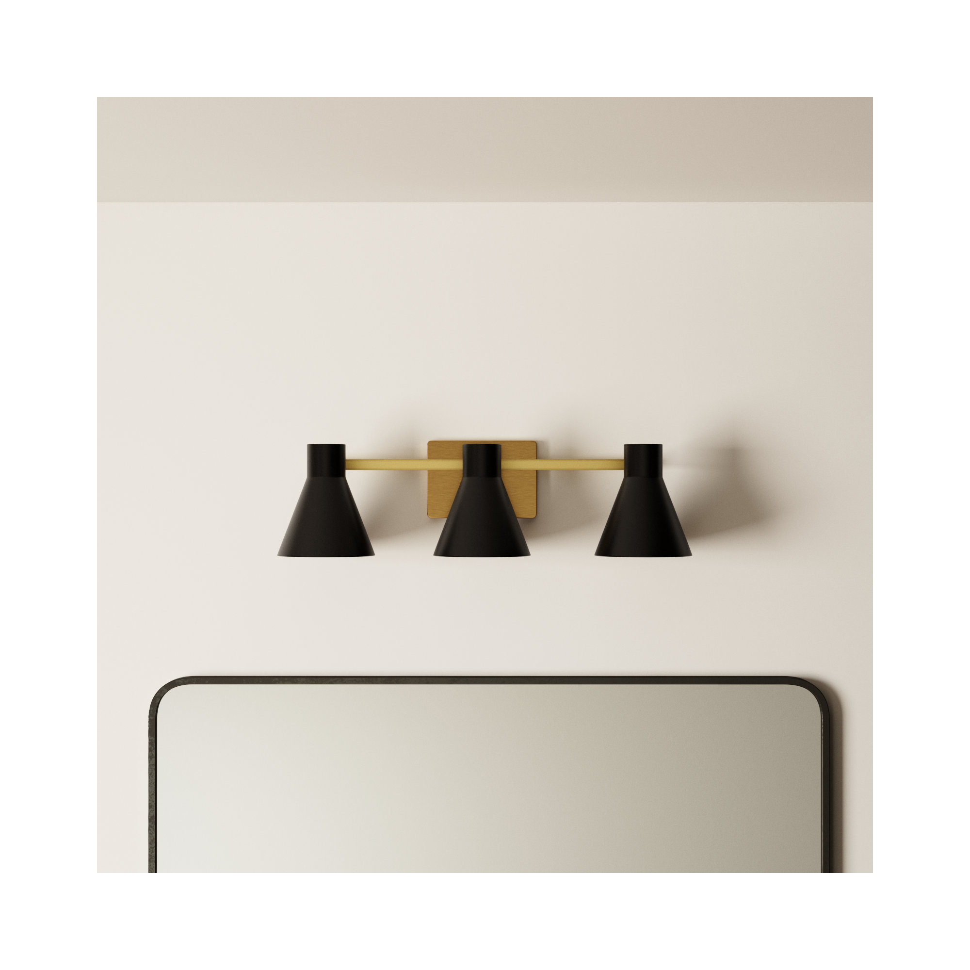 Byers 3 - Light Dimmable Vanity Light, Yes, Gold