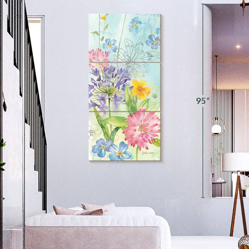 Mélange de fleurs sauvages vertical I, H 75 po x l 36 po