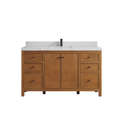 Ensemble de meuble-lavabo simple 60 po avec plateau Tigran
