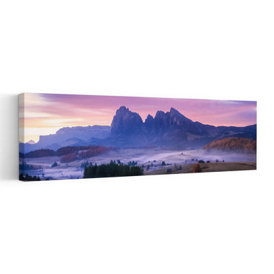 Art mural paysage mauve pacifique serein
