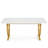 Executive Office Desk, Modern Computer Desk With Faux Marble Tabletop
