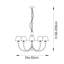 Santiago 5 - Light Shaded Chandelier-109846841