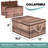 Sorbus Wooden Pattern Fabric Box 2-Pack-416146671
