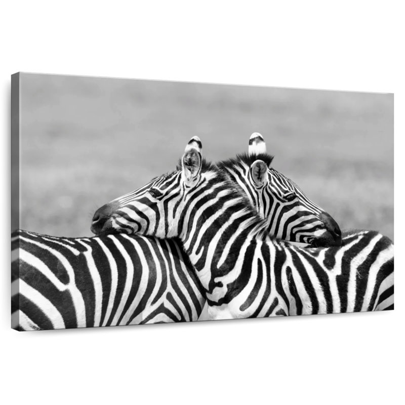 Brampt Loving Zebras, 34" H x 51" W
