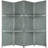 4 - Panel Gray Bamboo Folding Room Divider