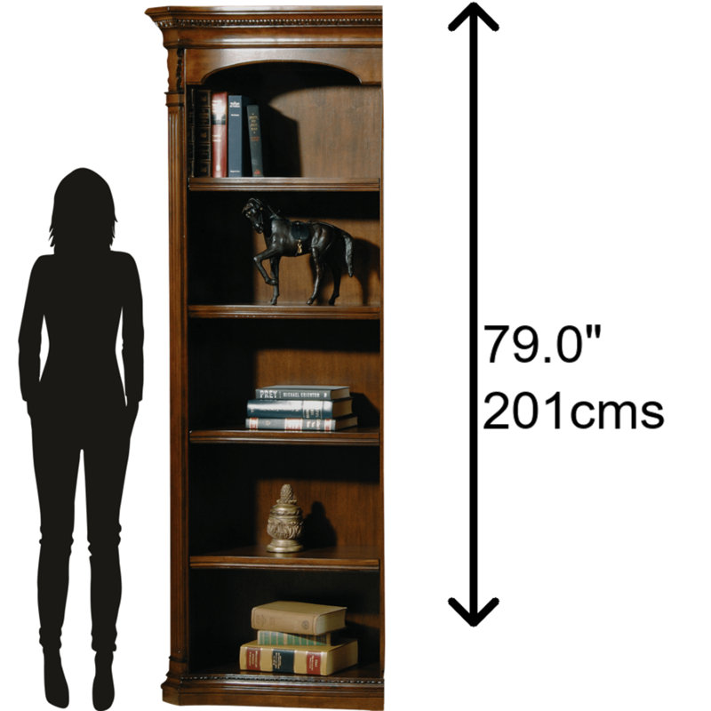 Hekman Old World Walnut Burl Adjustable Kids Bookcase