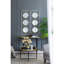 Décoration murale dorée et blanche en miroir - style contemporain, 43,5 x 15,5 po, blanc, moderne, 15,49 x 42,76