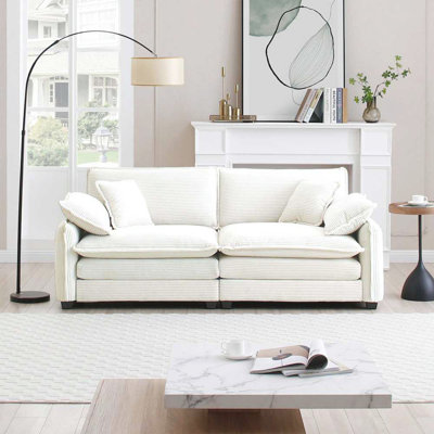 Upholstered Large Deep Seat 2 Seater Sofa