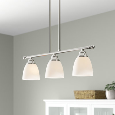 Luminaire suspendu linéaire à 3 lumières pour îlot de cuisine Mayday