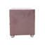 Table de chevet en tissu rose