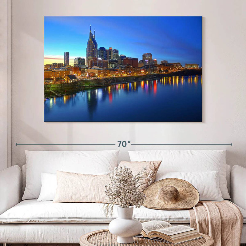 Hannes Nashville City Skyline, 34" H x 51" W