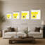 «Retro Téléphone Bright Yellow» par Jen Bucheli - Impression sur toile-150025630-150025627