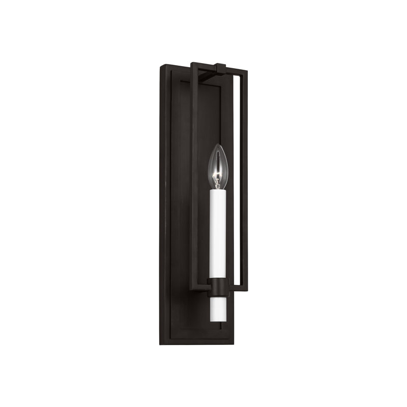 Marston 1 - Light Candle Wall Light, Matte Black