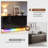 63'' Sideboard Cabinet With 7 Color Dazzles Led Light, Charging Station And Motion Sensor-399396607