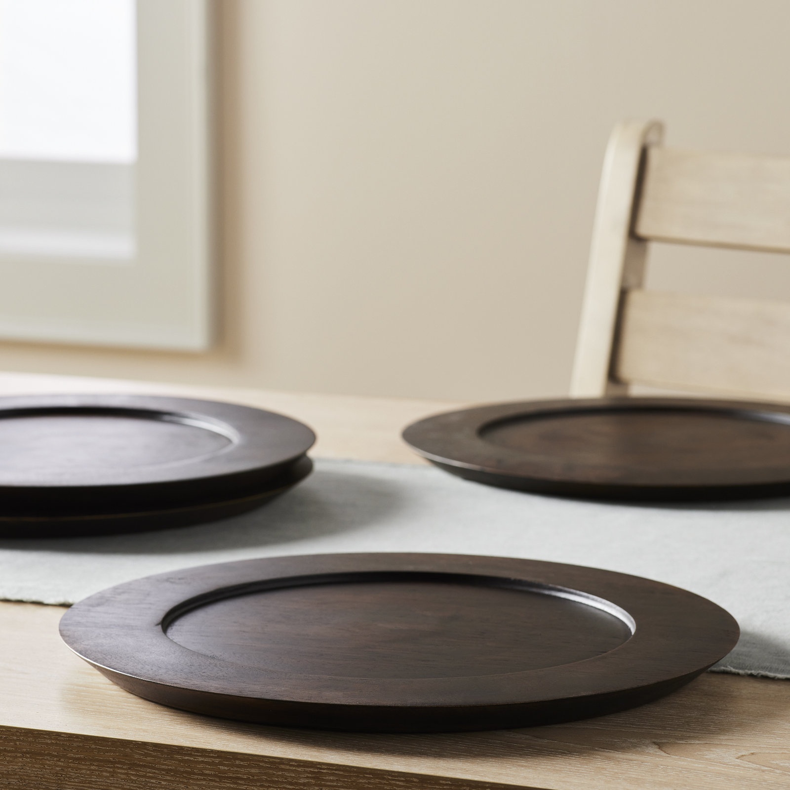 Zadia Wood/Bamboo Charger Plate, Brown