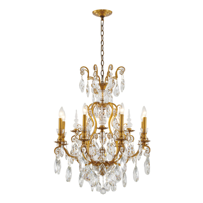Lustre en cristal 8 lumières Aeliana