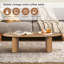 Table basse de table effilée de 51 po (y compris la table basse, sans les chaises)