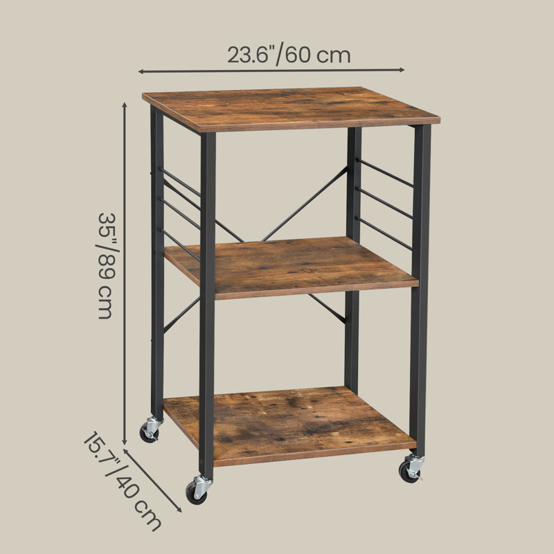 Aliou 37.5'' Metal Baker's Rack