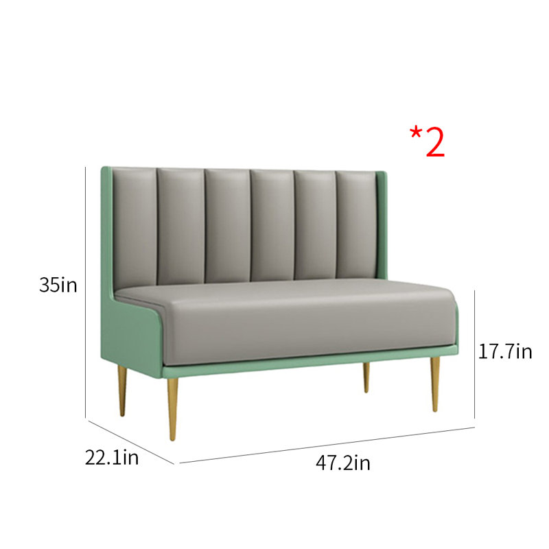 Banc rembourré en similicuir restaurant Cafe
