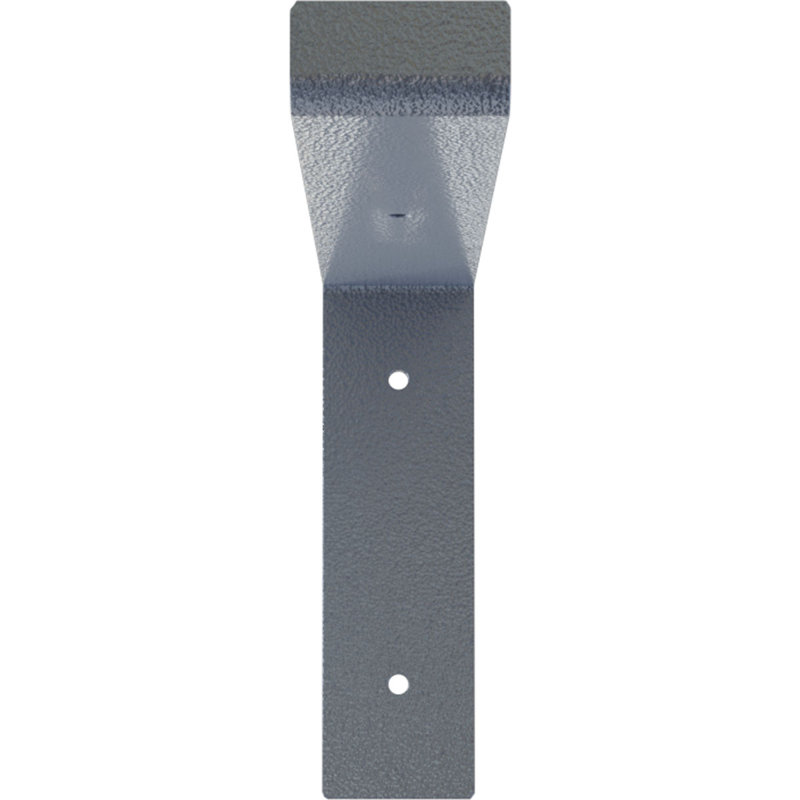 Support de tablette en acier, Bleu clair martelé, H 7 po x l 2 po x P 12 po