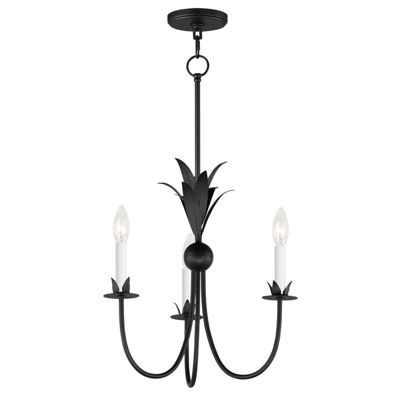 Luminaire suspendu unique à 3 lumières Paloma, Gris anthracite