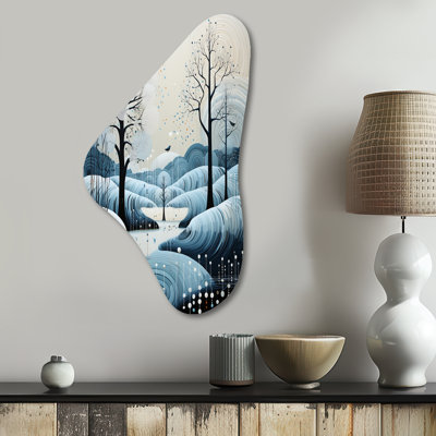 Griggstown - art mural asymétrique moderne en métal Boomerang