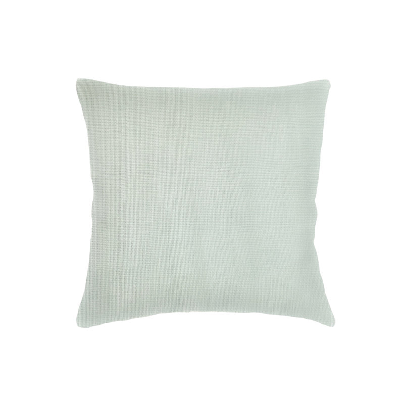 Oreiller léger en lin 26 x 26 avec duvet synthétique turquoise, Light Aqua