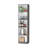 Matt Grey And White 5-shelf Shelf - Slim Bookcase For Home 5 Stylish Homes