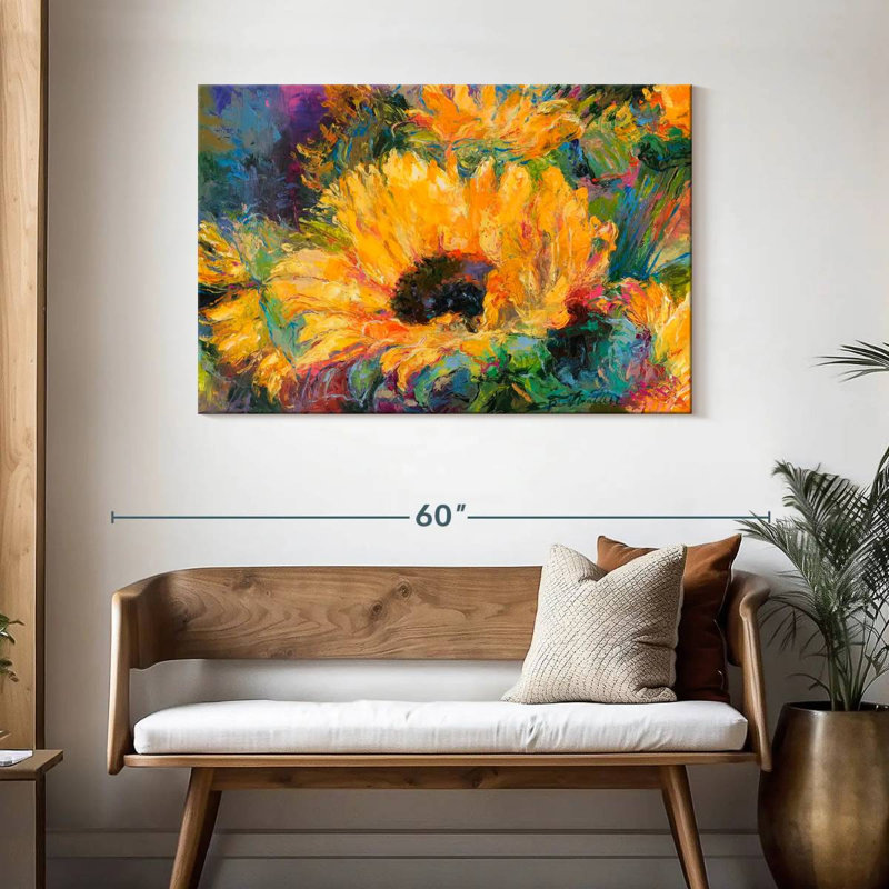 Tournesols bleus Harnek, H 30 po x l 45 po