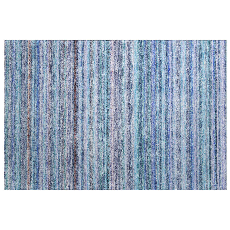 Tapis à poils longs de qualité supérieure lavable à la machine Dream ADS598, Sky, 1'8" x 2'6"