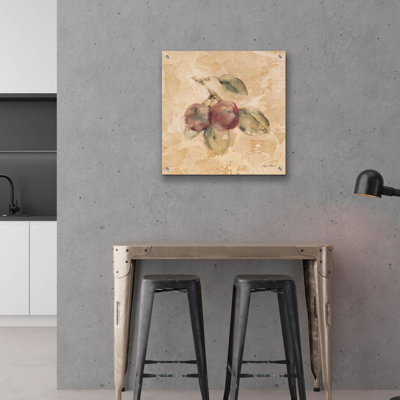 Winston Porter 'Plums Square' by Cheri Blum Acrylic Glass Wall Art