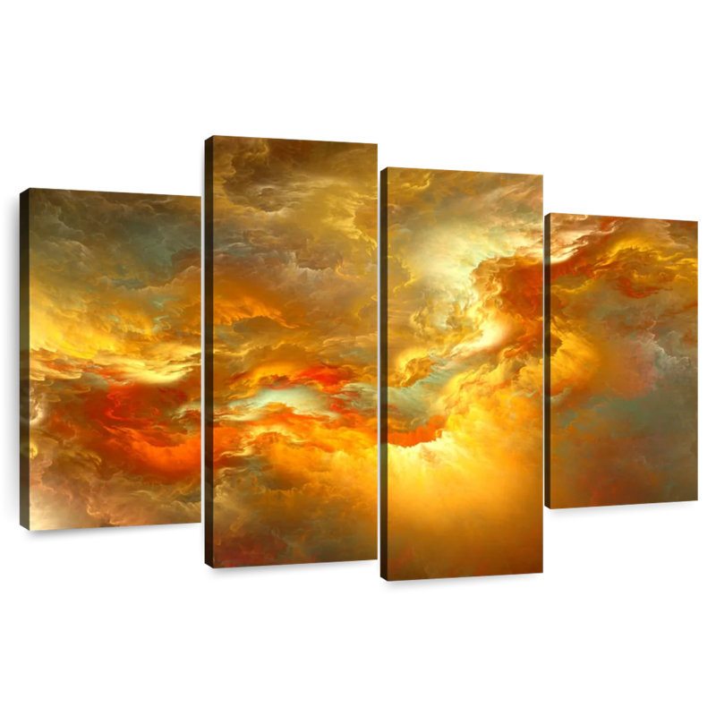 Avery Sunset Glow Abstract, H 42 po x l 68 po
