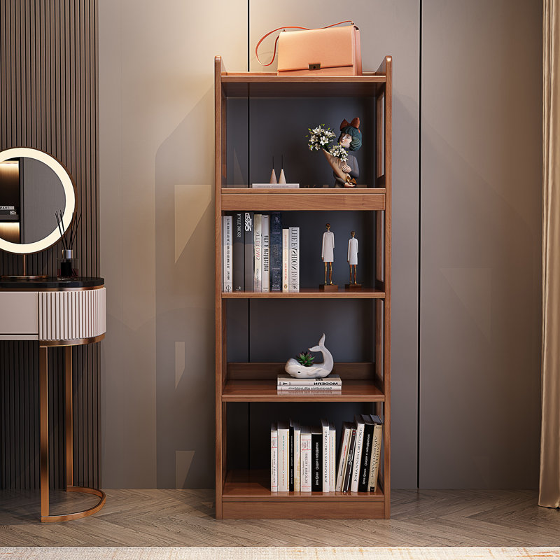 39.6 cm W Solid Wood Standard Bookcase, (5 Shelves) 160cm H x 39.6cm W x 39.1cm D