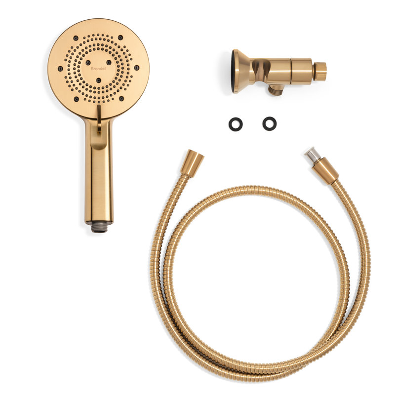 Nebia Yuba 5-Setting Handshower with HaloNetic Docking System 1.5 gpm, Matte Gold