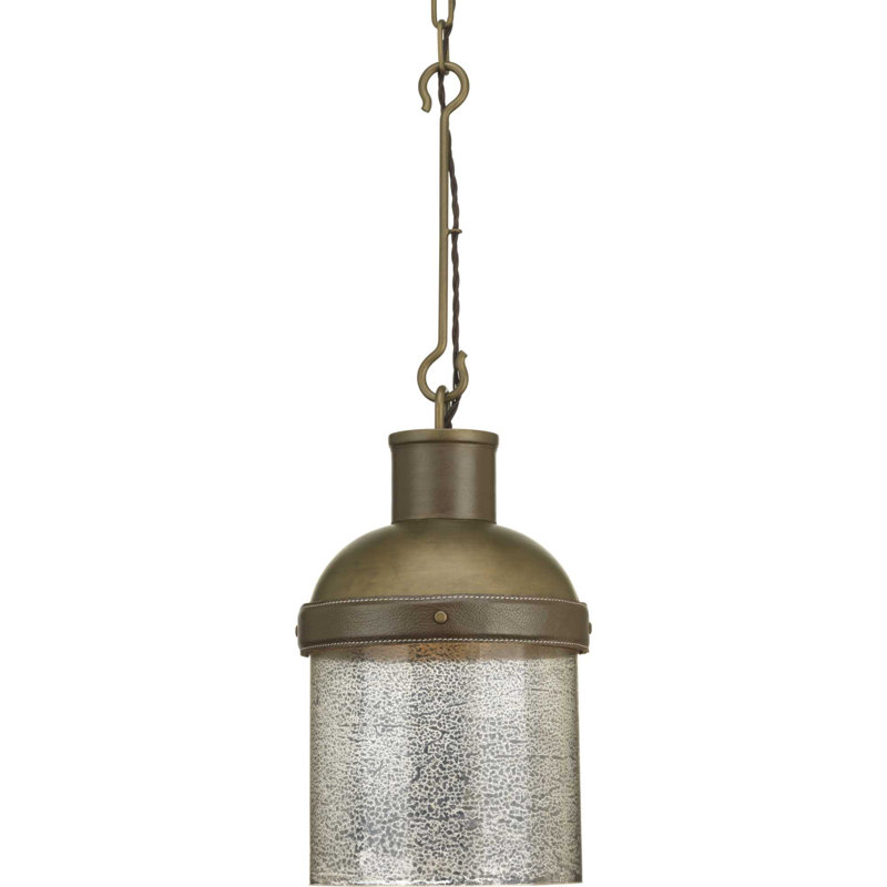 Luminaire suspendu cylindrique à 1 lumière Rockdance, Argent