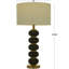 Metal Orbs Style Base Table Lamp with Drum Shade-71052759