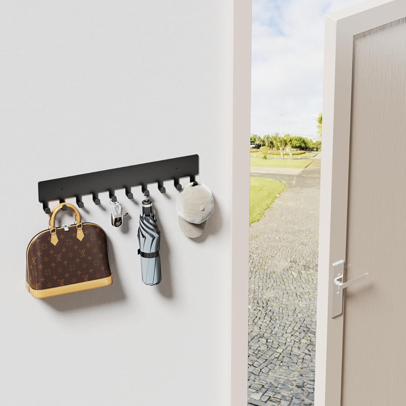 Glyn Metal Wall Organizer with Key Hooks