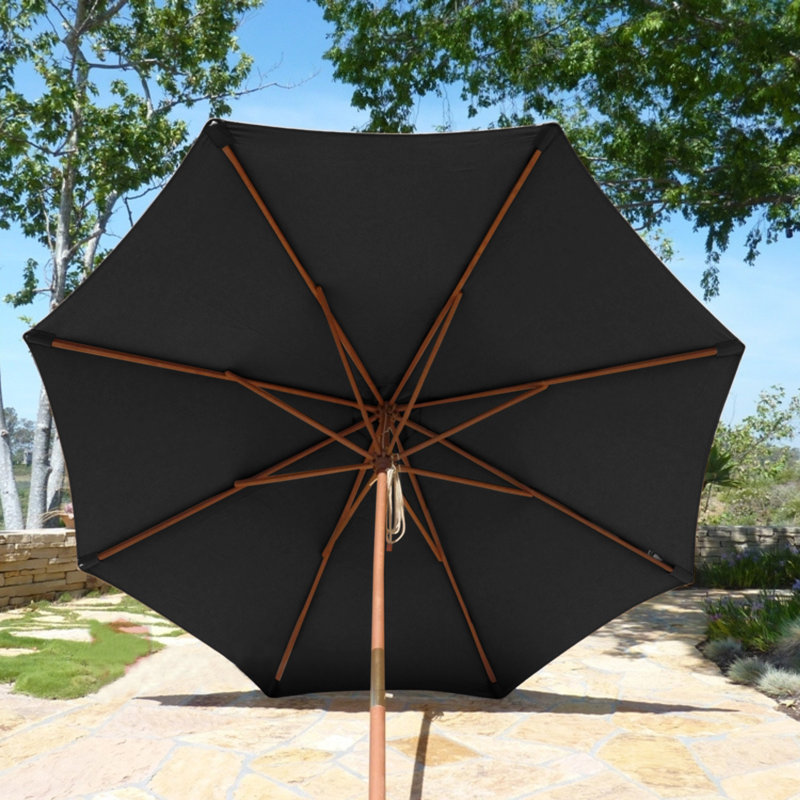 Auvent de remplacement pour parasol 9 po, Noir