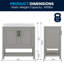 Castielle 36'' Bathroom Vanity with Undermount Sink and Open Storage Shelf-1016452976-1058769516