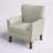 Arching 31" W Polyester Armchair with Solid Wood Legs-84241120