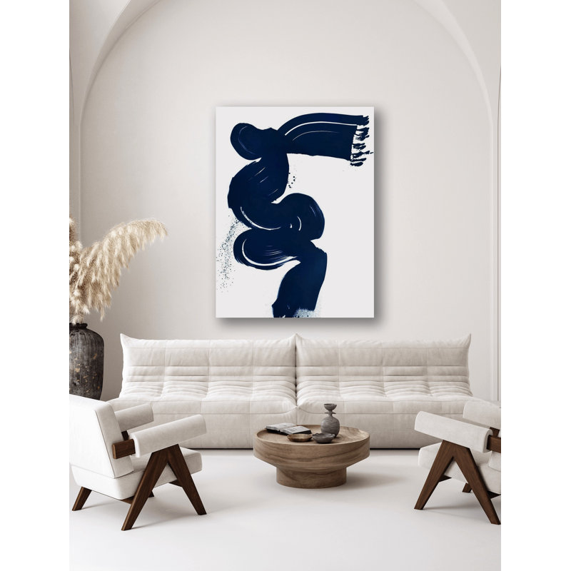 Blue Current - Artist Enhanced Canvas Print, 24" H x 20" W x 1" D, Wrapped Canvas